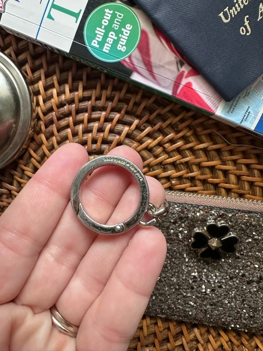 kate spade sparkling zip
